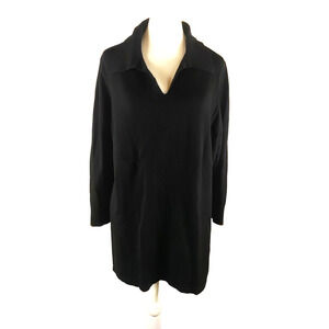 Susan Graver Women's Long Sleeve Black Shirt Size 1 X Stretch